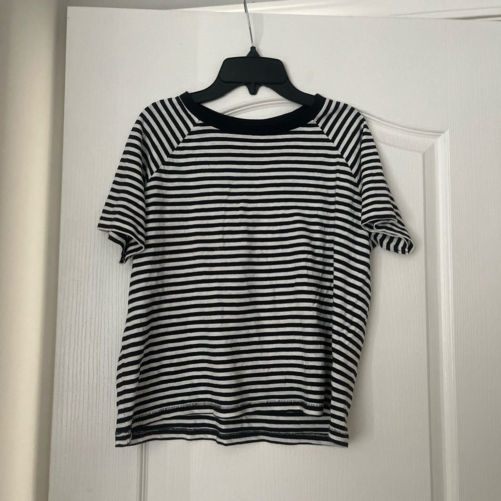 Levi's Black and White Striped Tee